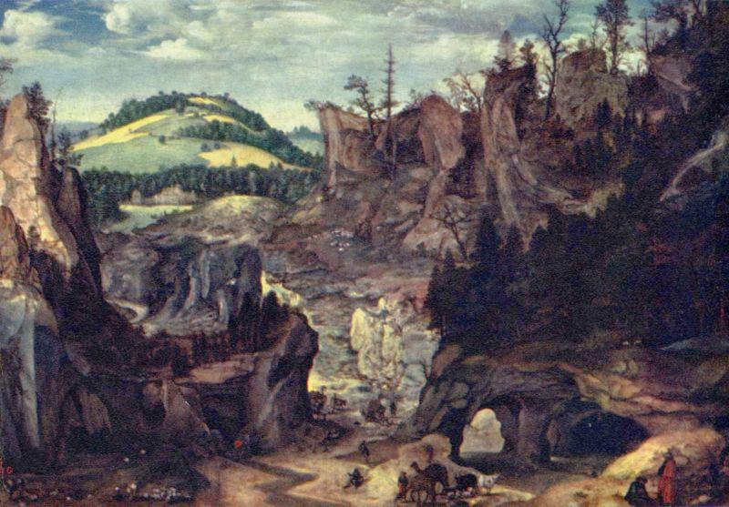 Cornelis van Dalem Landschaft mit Hirten Spain oil painting art